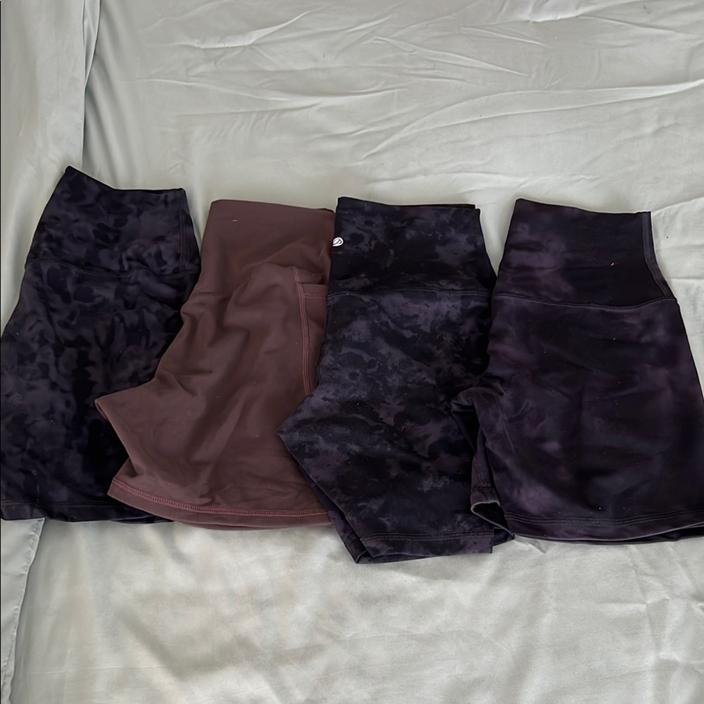 Black and Brown Women's gym shorts Set